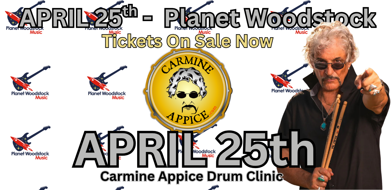 Legendary Drummer Carmine Appice, (Ozzy, Beck, Rod Steward, Vanilla Fudge) Drum Clinic