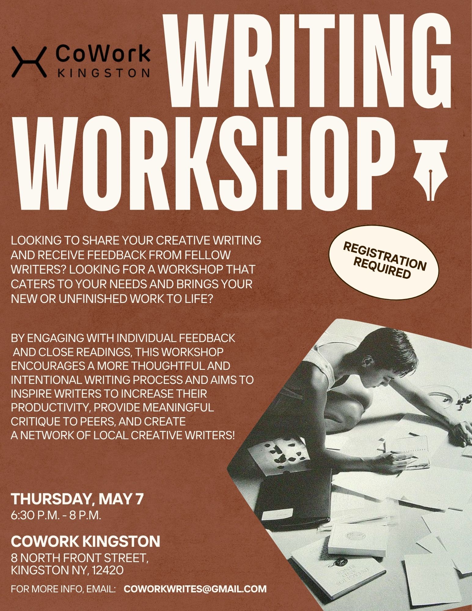 Writing Workshop - Led by poet Robyn Hager