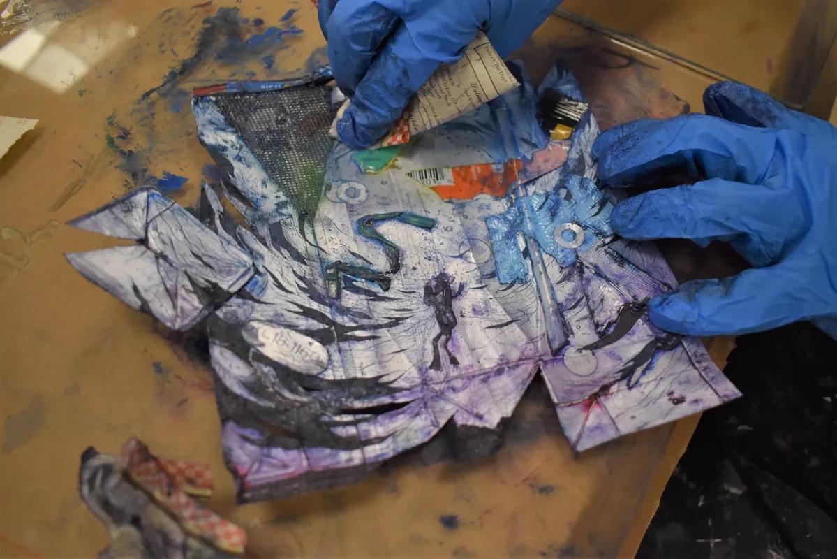 Eco Arts Week 2026 - Tetra Pak printmaking