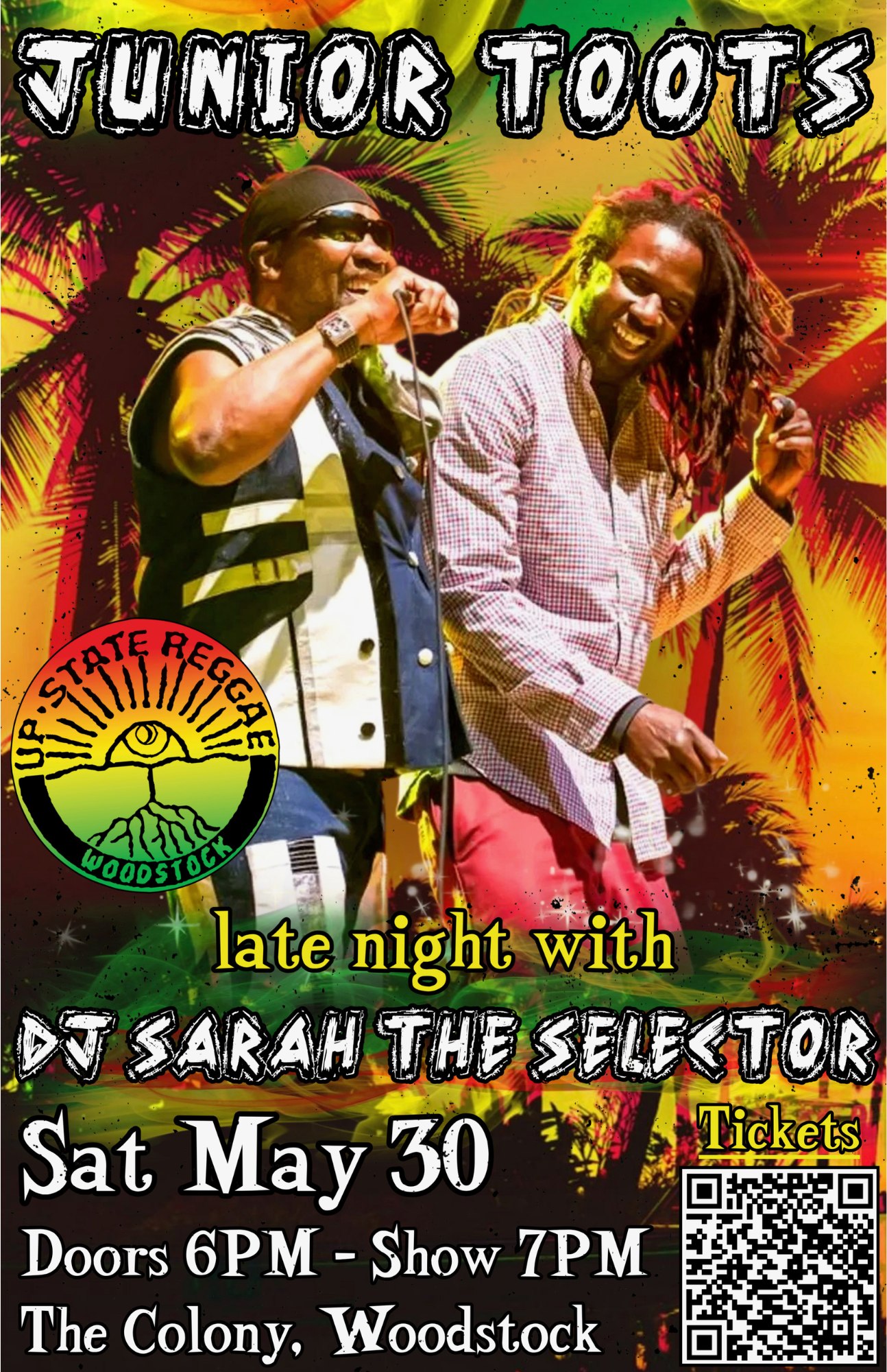 Junior Toots w/ Song of Solomon + Dj Sarah The Selector