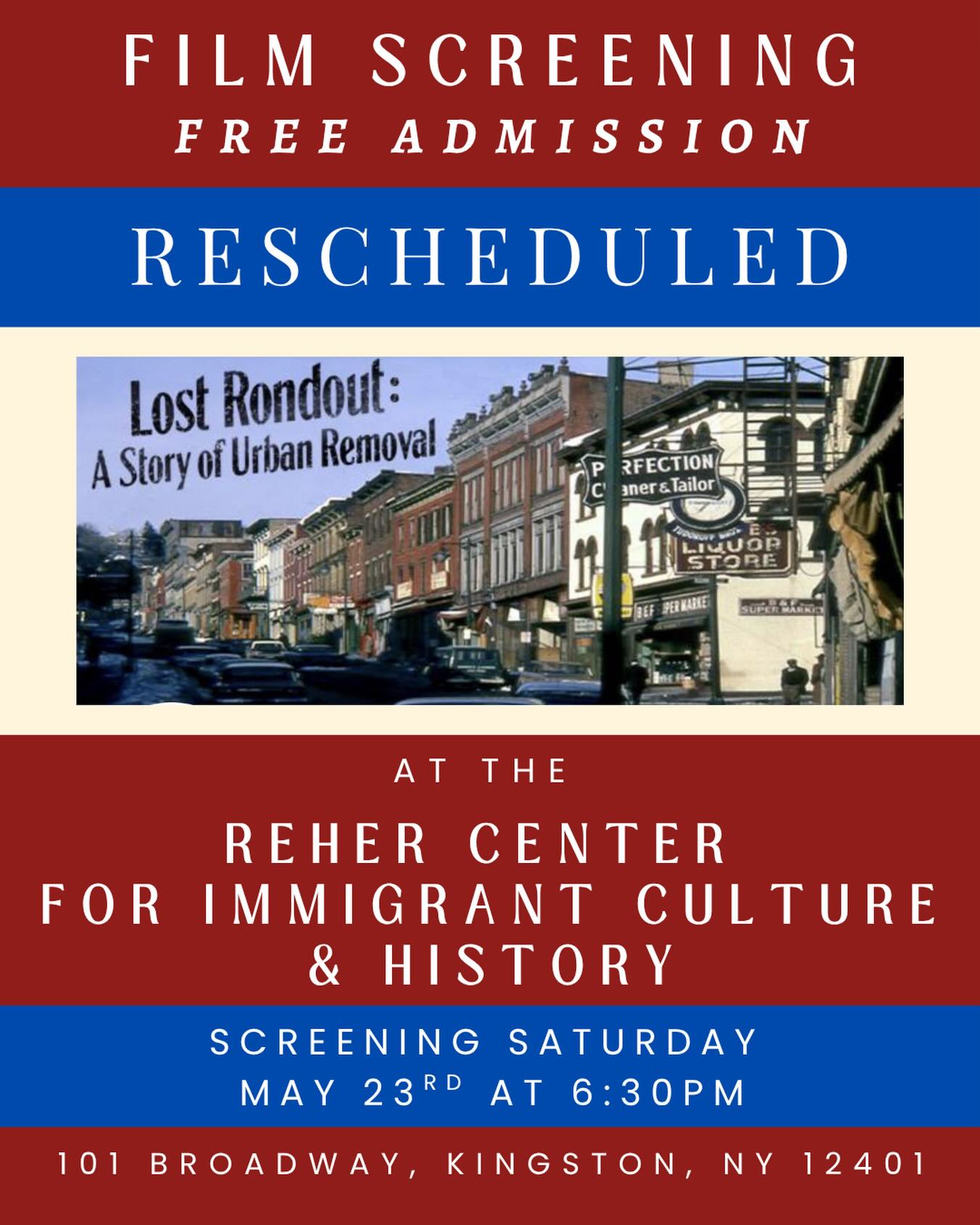 Free Screening - Lost Rondout: A Story of Urban Removal
