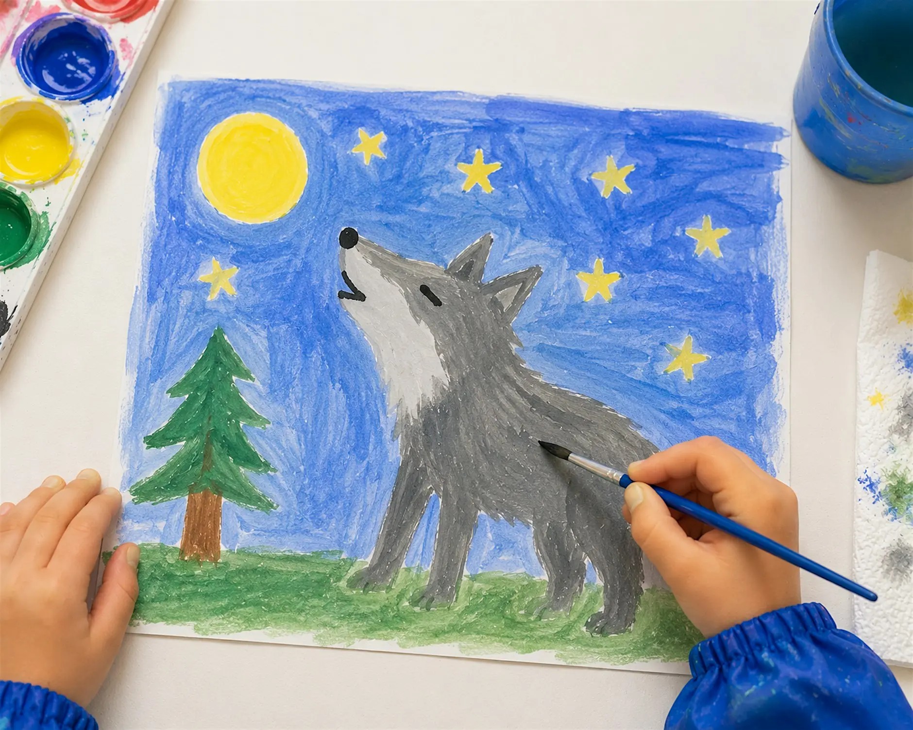 Family Studio Hour: Watercolor Spirit Animal
