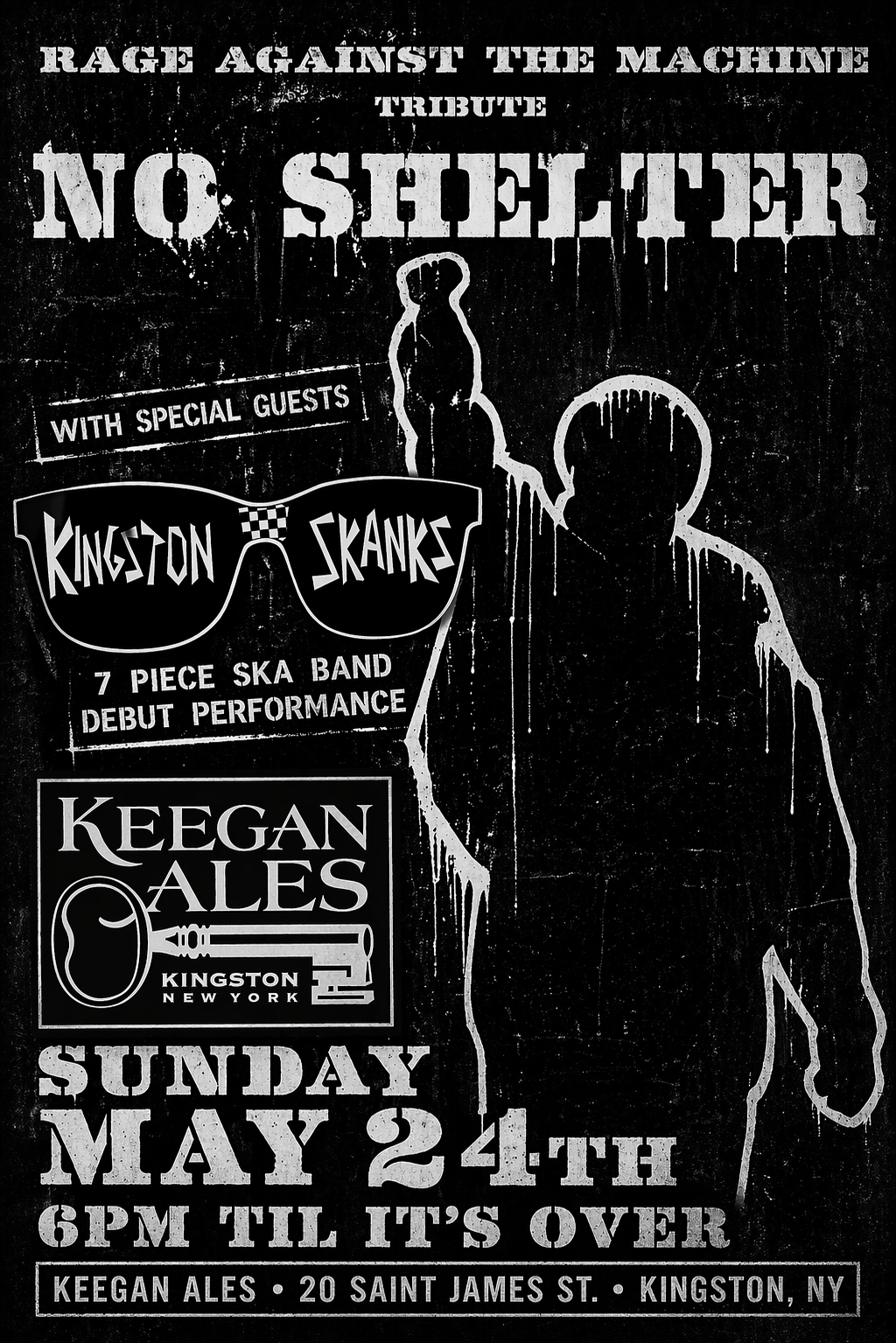 No Shelter – Rage Against the Machine Show with Special Guests Kingston Skanks
