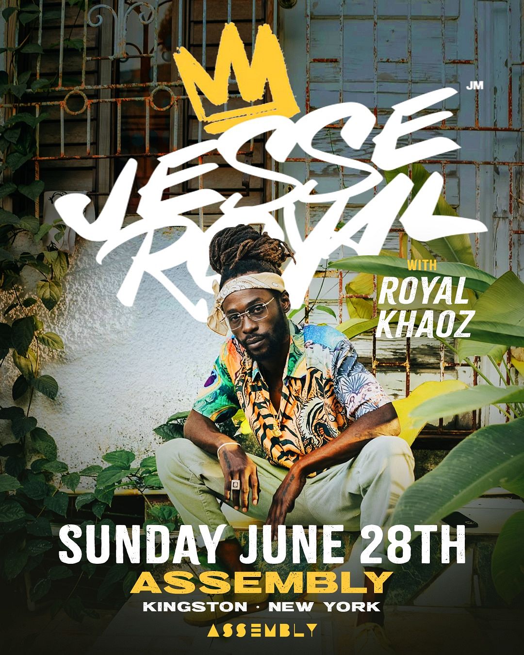 Jesse Royal w/ Royal Khaoz LIVE at Assembly - Kingston, NY