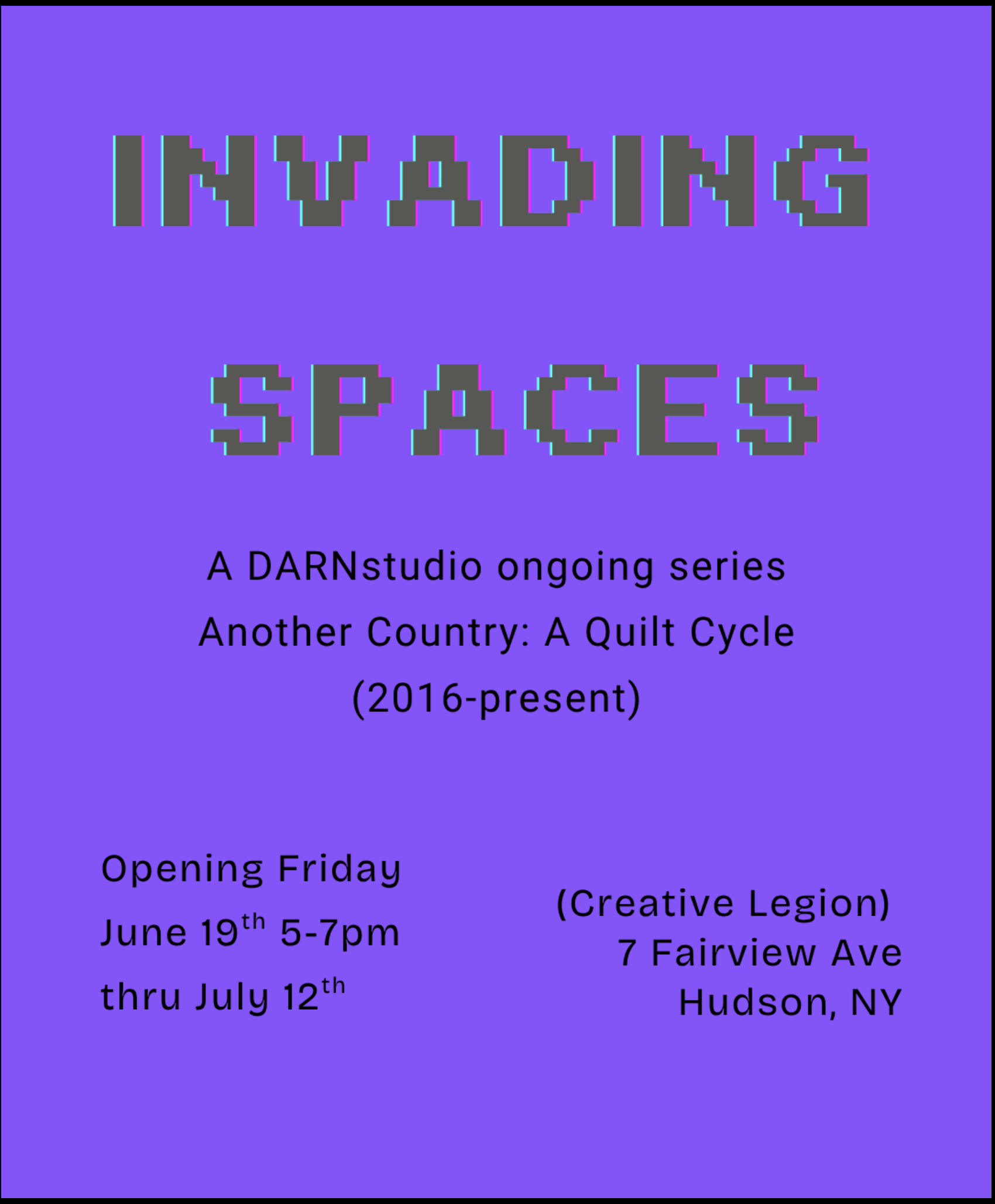 Invading Spaces: An Exhibition by DARNstudio Opening Reception