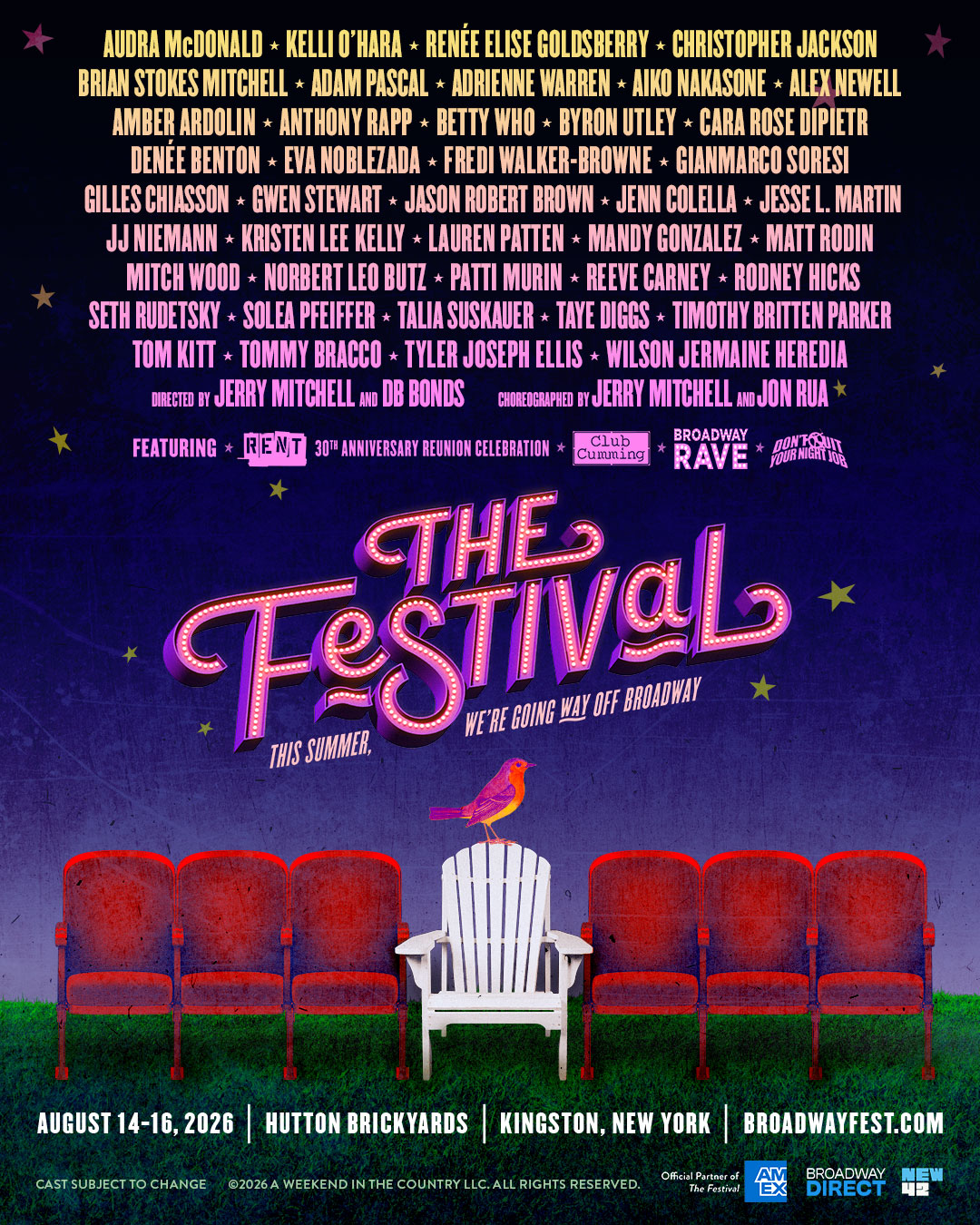 The Festival:  A 3-Day Outdoor Music Festival Celebrating Broadway's Biggest Stars