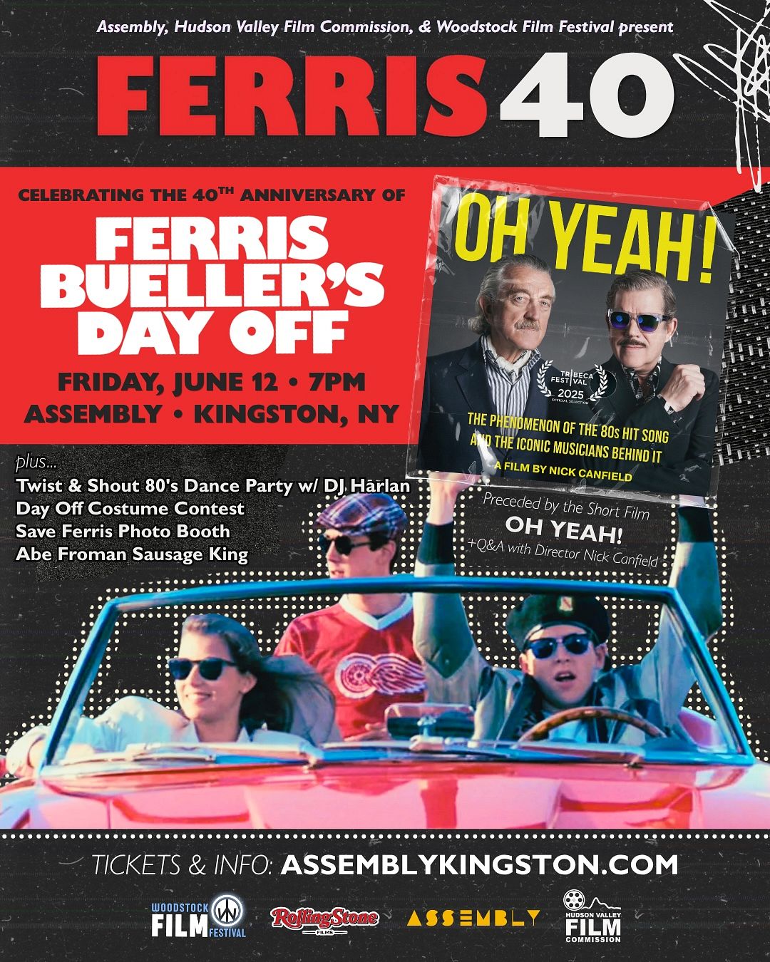 Ferris 40: Celebrating the 40th Anniversary of Ferris Bueller's Day Off