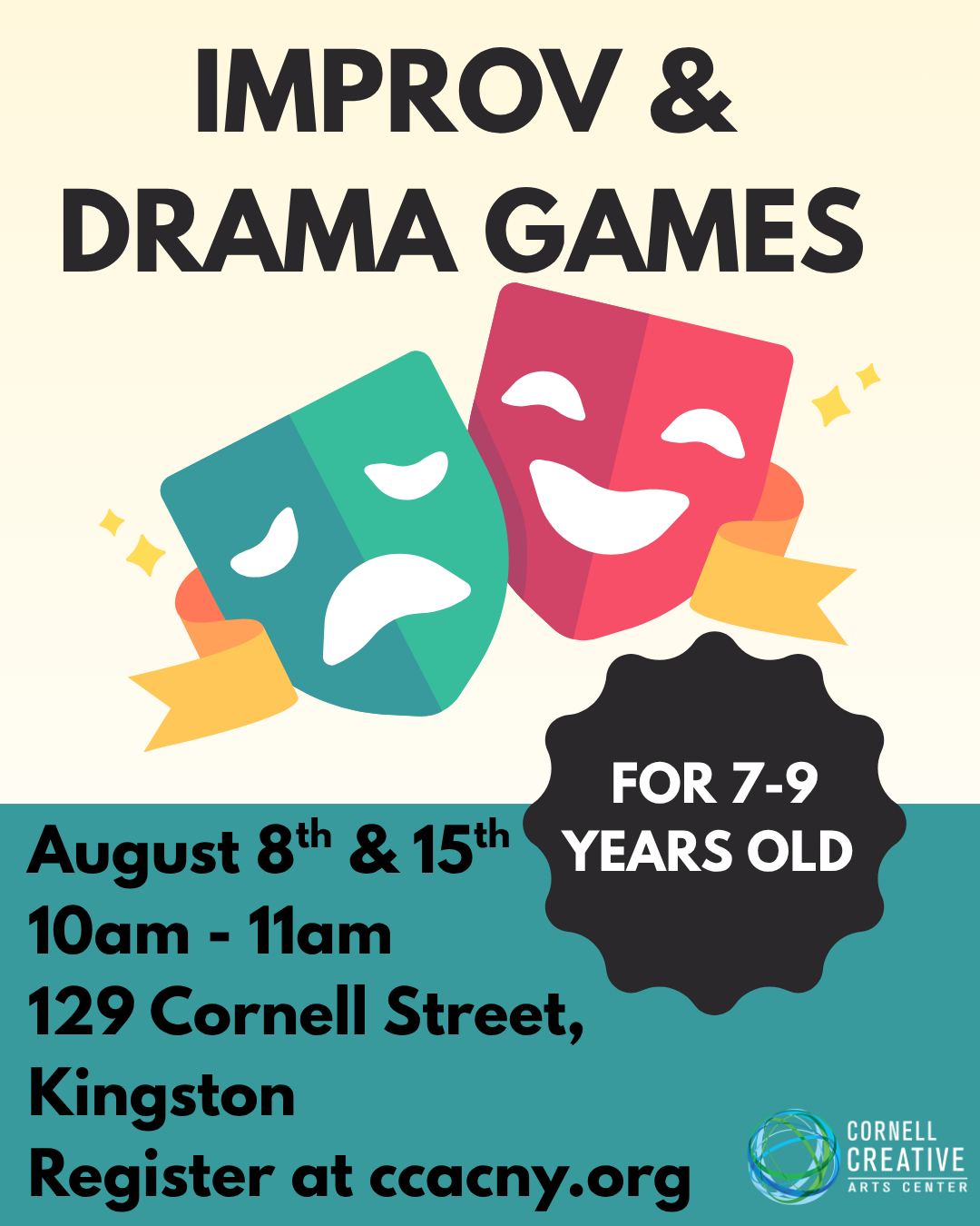 Improv And Drama Games For Kids 7-9 (August 8th & August 15th)