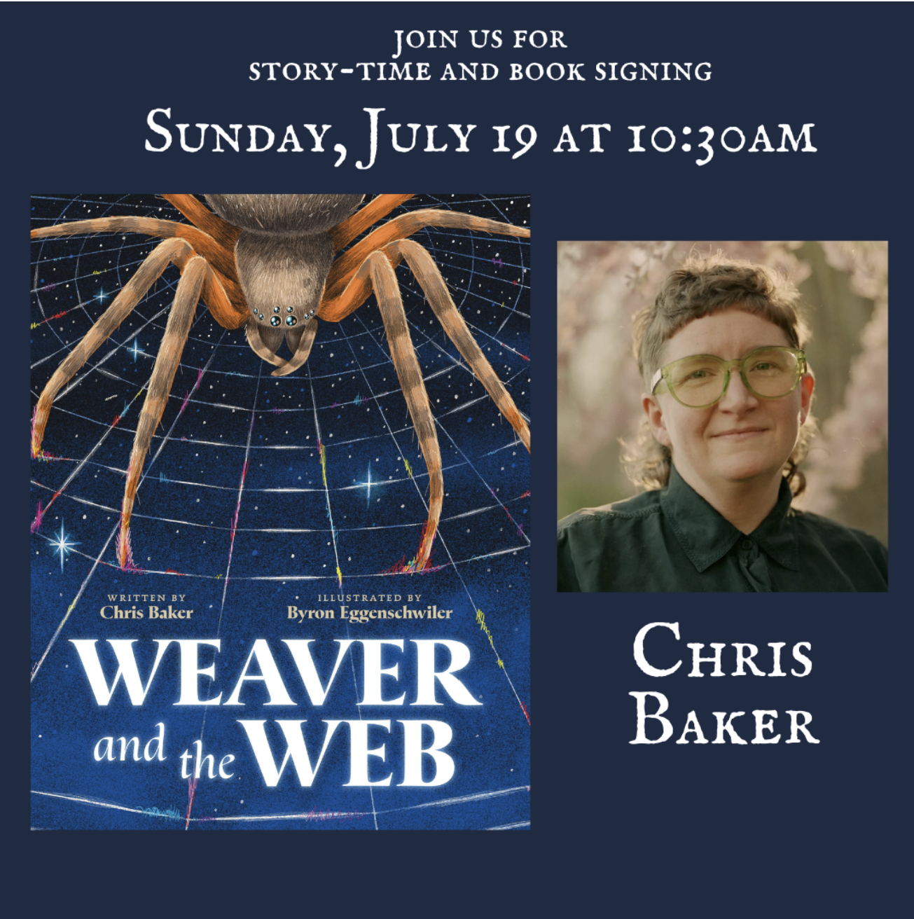 Weaver and the Web story time at Rough Draft