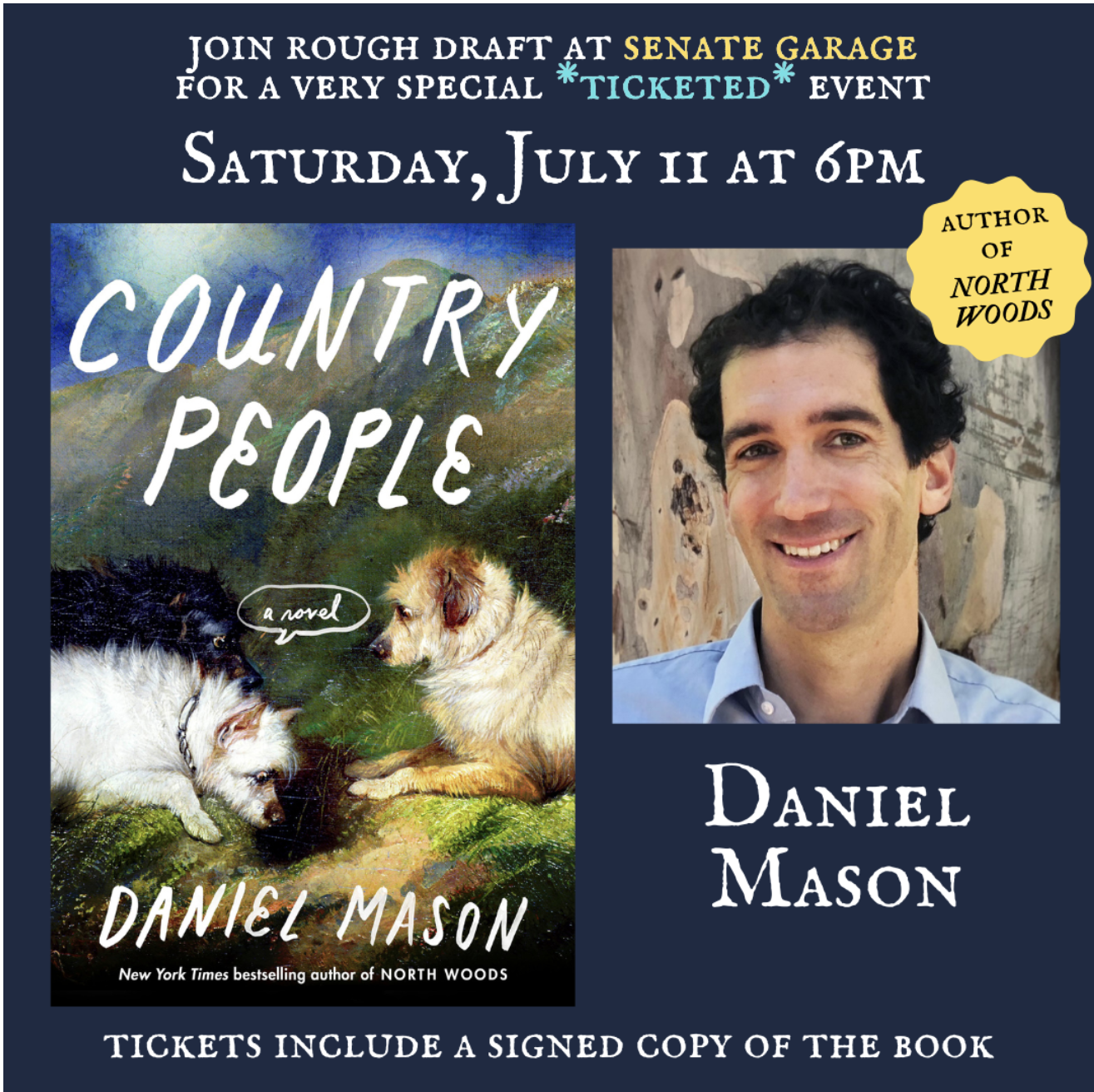 Daniel Mason (COUNTRY PEOPLE) — at Senate Garage!!