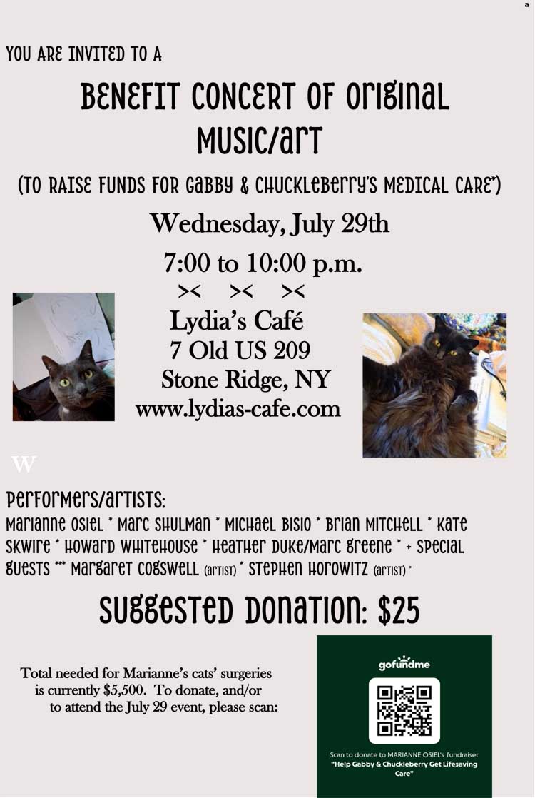 Music & Art Fundraiser for Cats