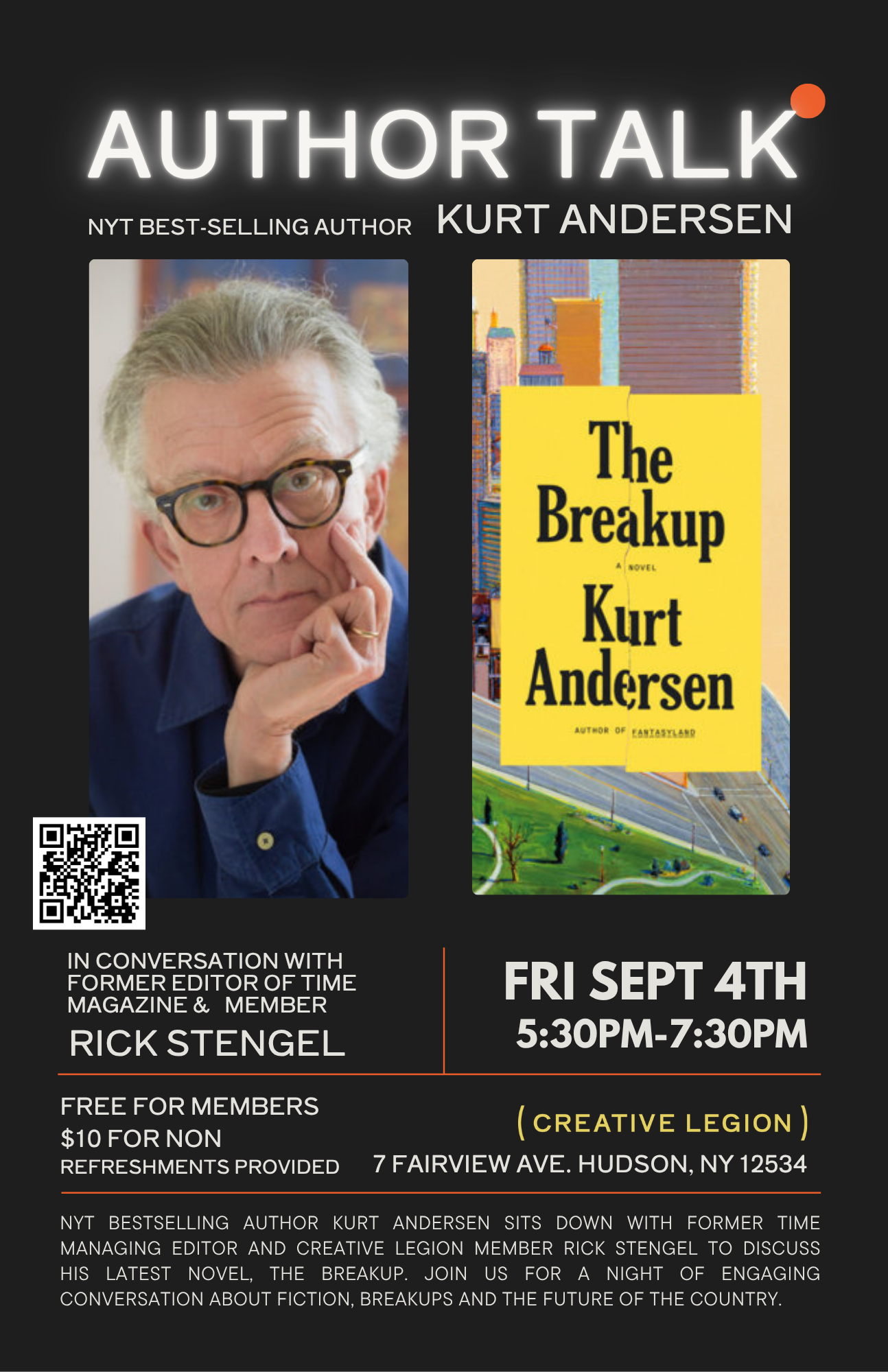 Author Talk: Kurt Andersen in Conversation with Rick Stengel