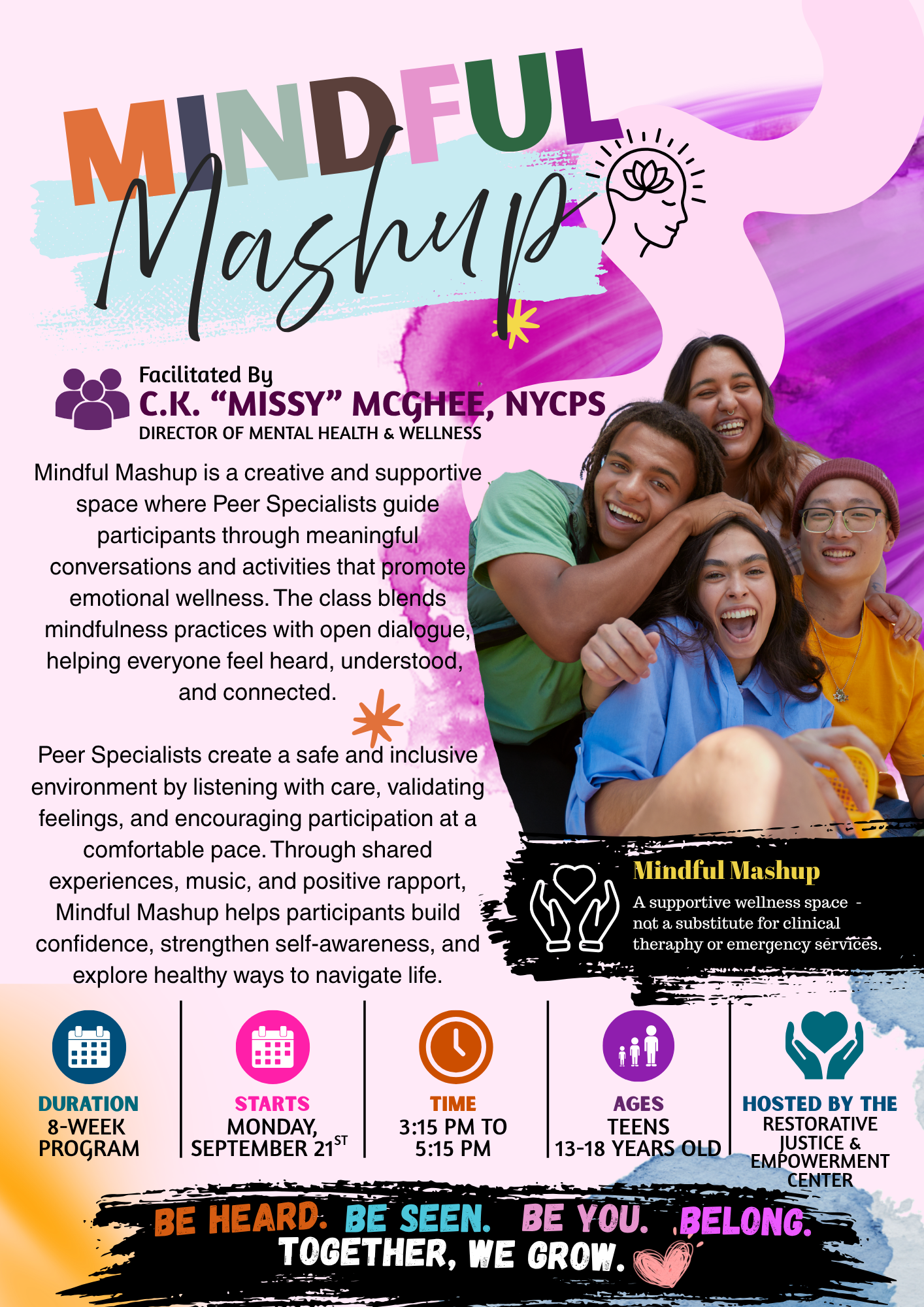 Introducing MyKingstonKids Mindful Mashup: A FREE program for teens 13–18.