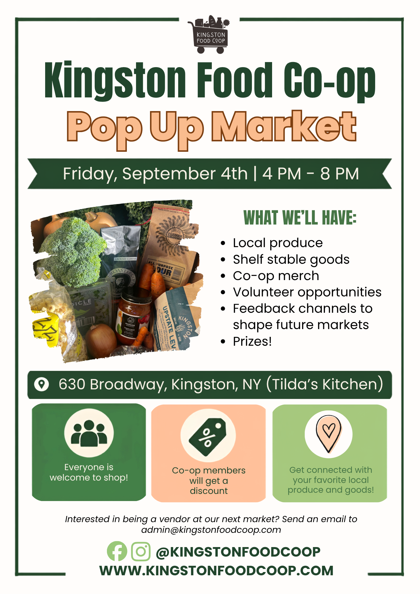 Kingston Food Co-op Pop Up Market