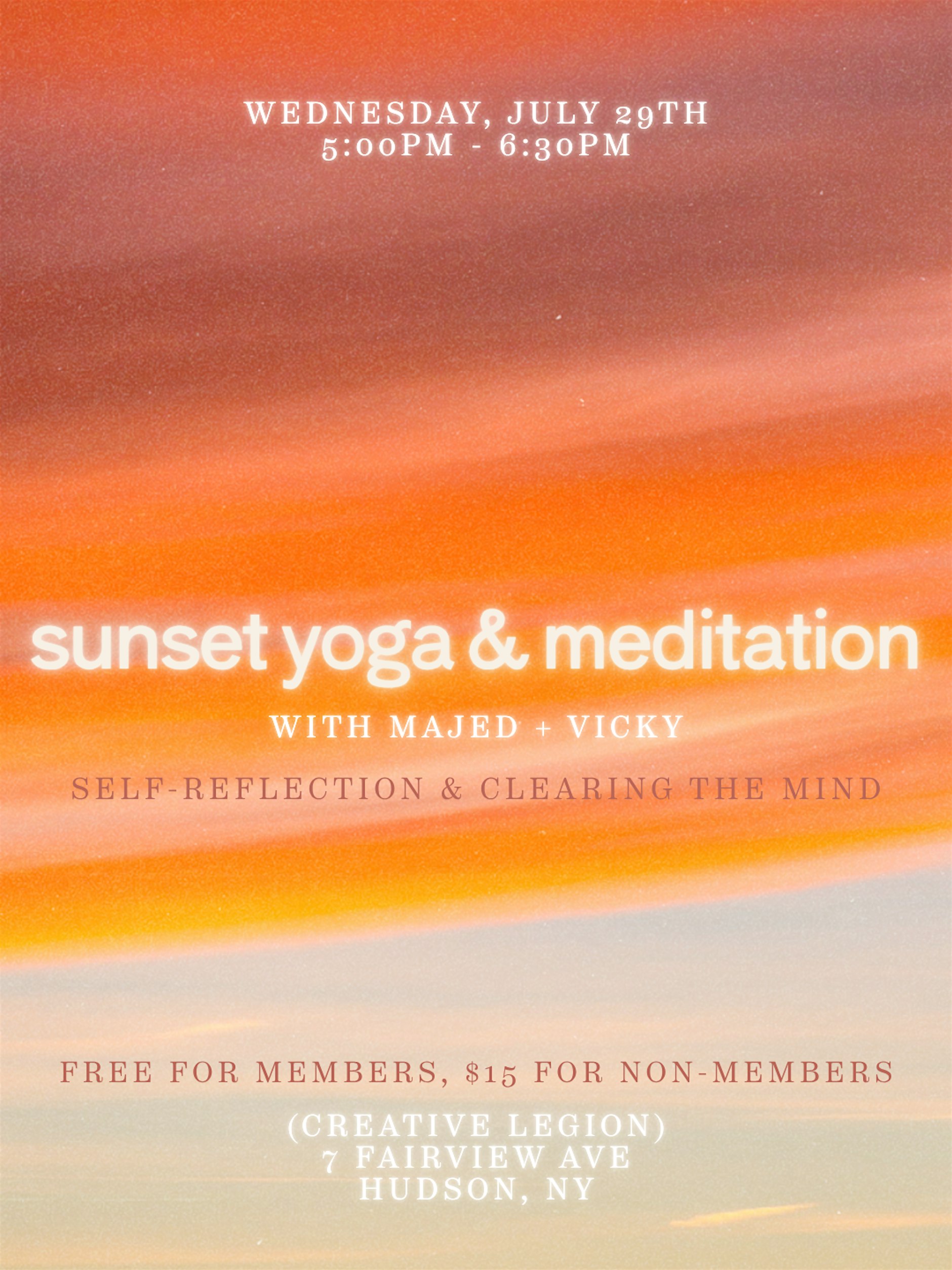 Sunset Yoga & Meditation