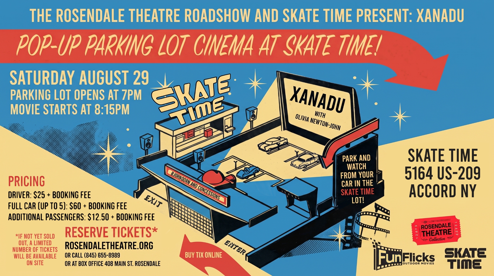 The Rosendale Theatre Roadshow and Skate Time Present: Xanadu
