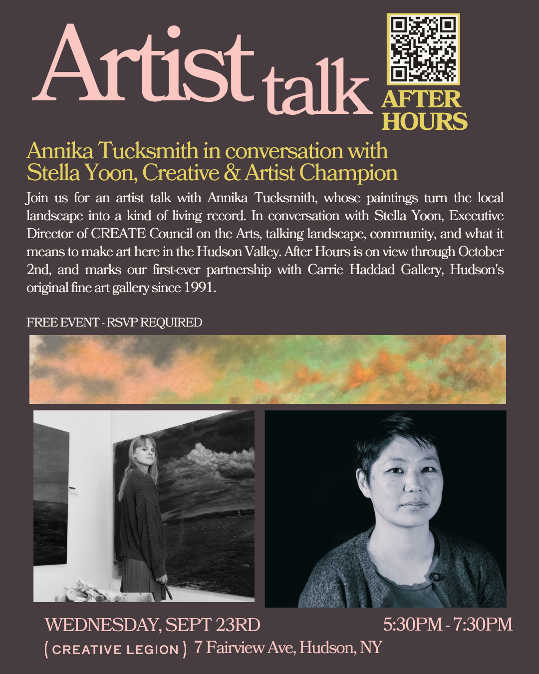 Artist Talk: Annika Tucksmith & Stella Yoon