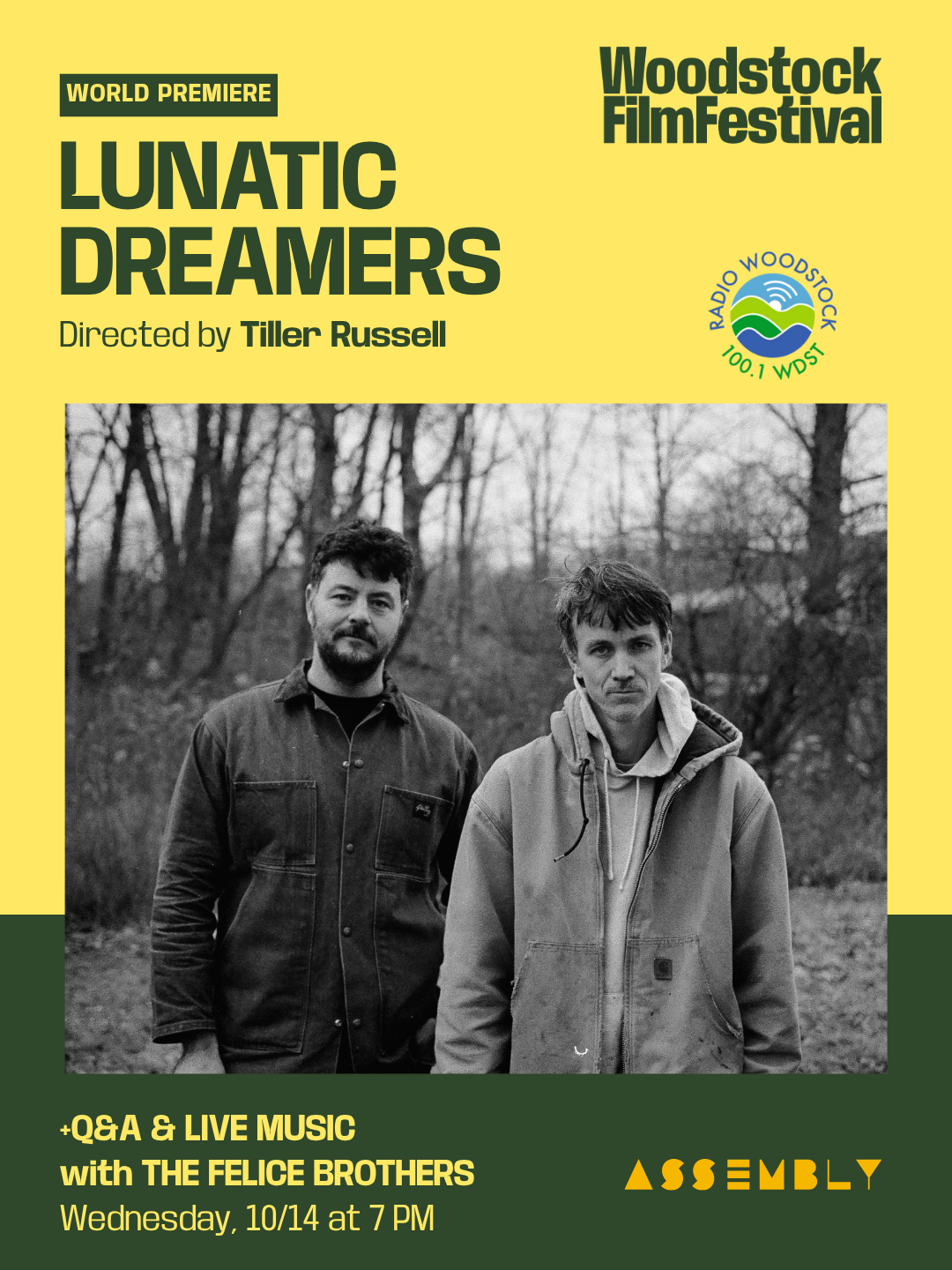 LUNATIC DREAMERS: THE FELICE BROTHERS (WORLD PREMIERE SCREENING + PERFORMANCE)