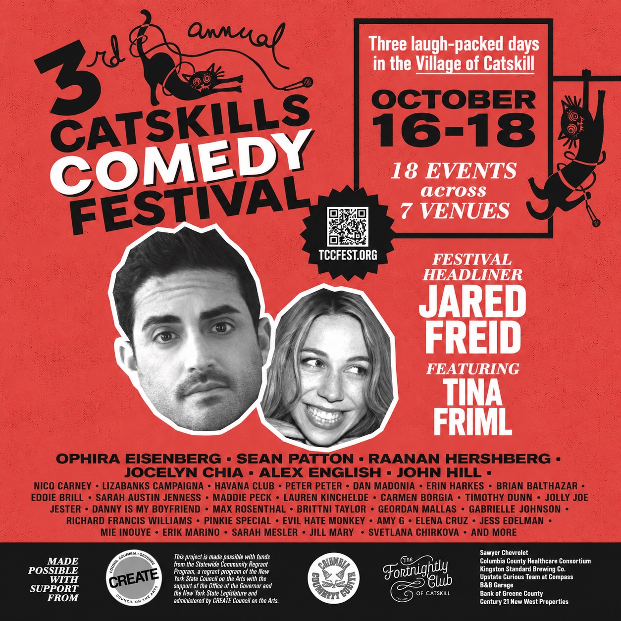 The Catskills Comedy Festival, 2026