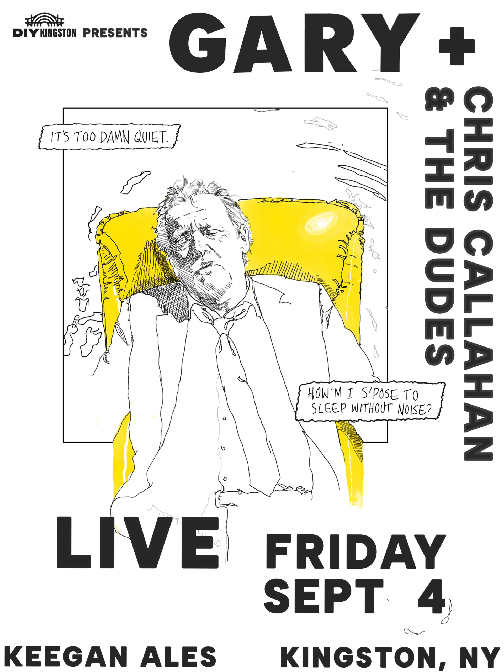 DIY Kingston Presents: GARY & Chris Callahan and the Dudes @ Keegan Ales
