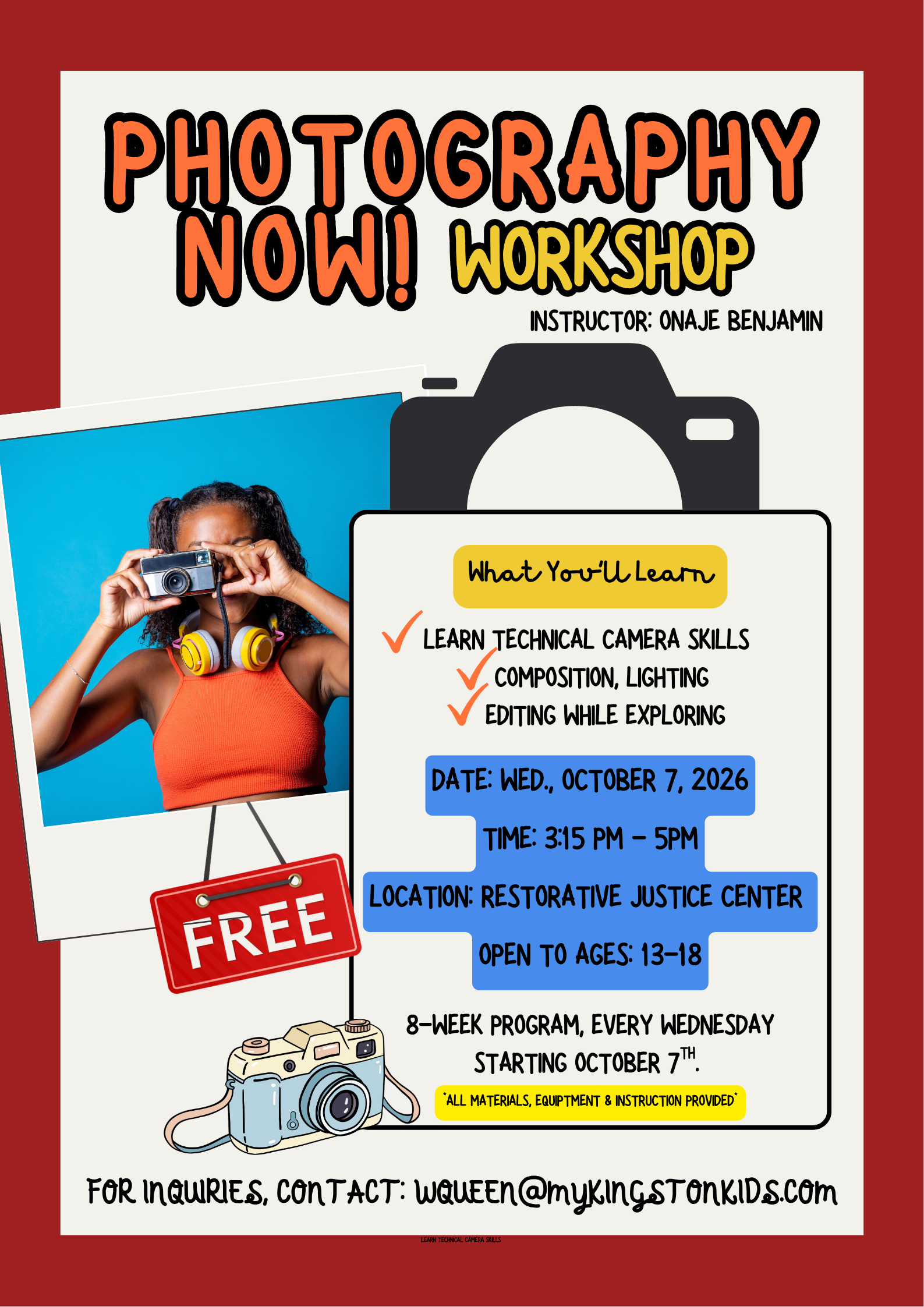 MyKingstonKids' Photography Now! Program