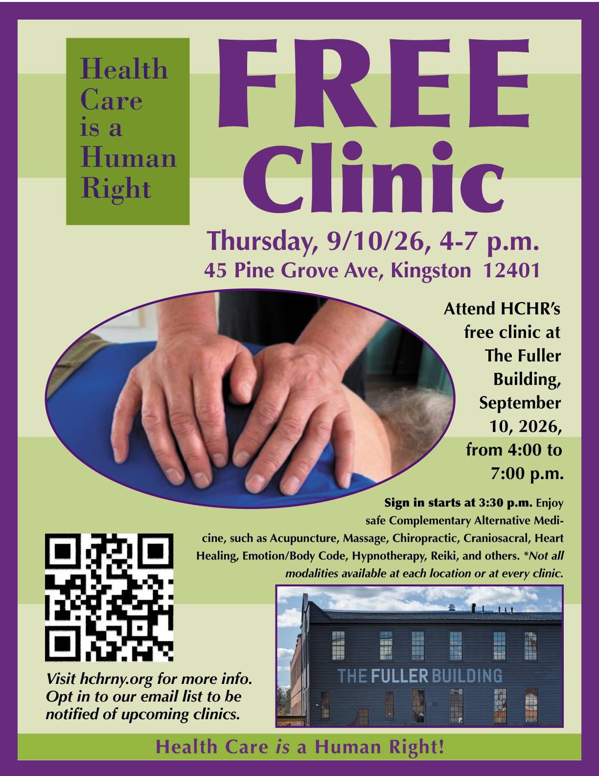 FREE Walk-in Clinic for Wellness Services