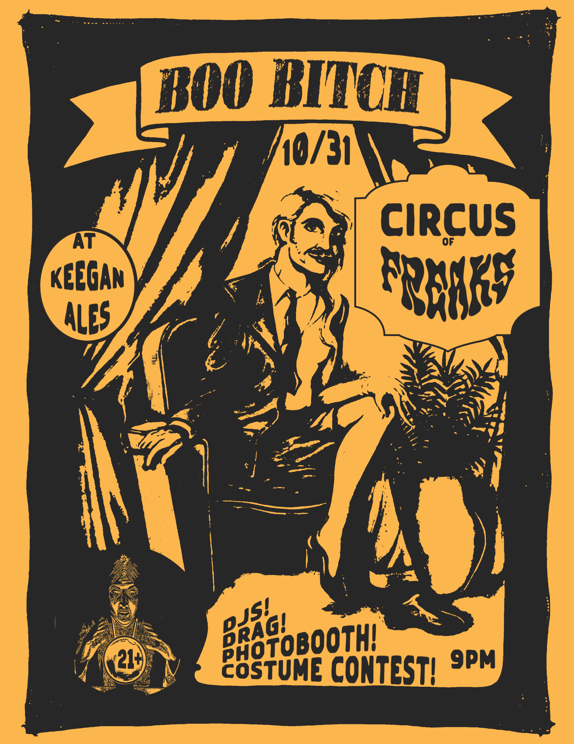 Boo Bitch Halloween Circus of Freaks