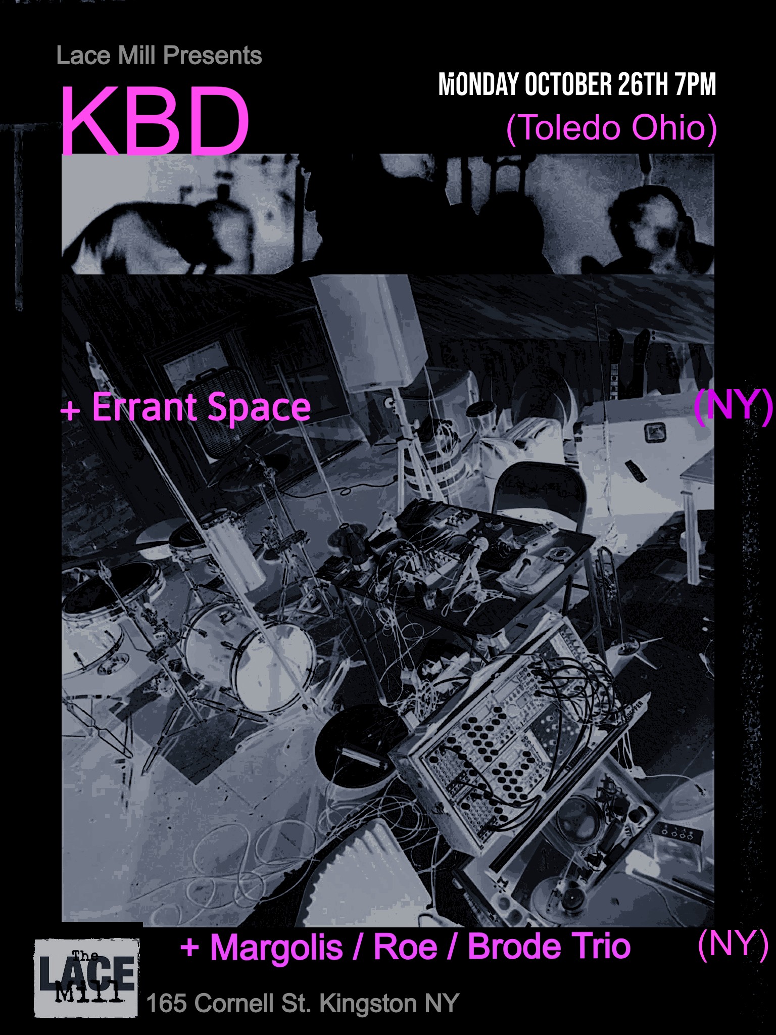 KBD (On Tour!) w/ Margolis, Roe, Brode Trio and Errant Space!